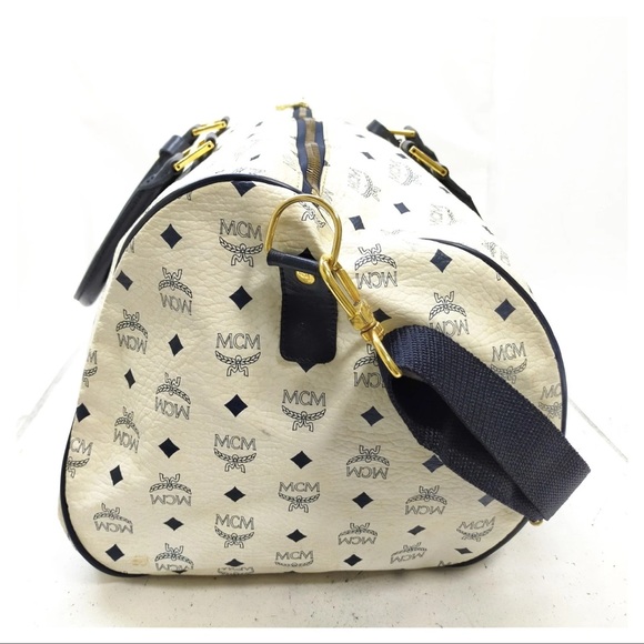 MCM White and navy  duffel Bag - Picture 3 of 7